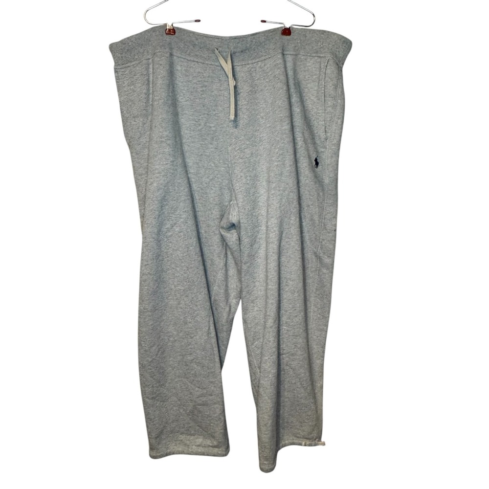 Polo Ralph Lauren Mens Sweatpants Pony Logo Fleece Gray Heather Big Size 3XB
